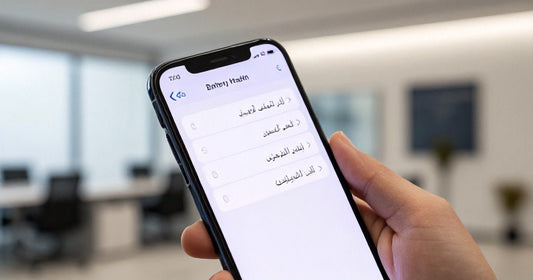 كيفية فحص حالة البطارية عند شراء آيفون مجدد في السعودية - Revent Store