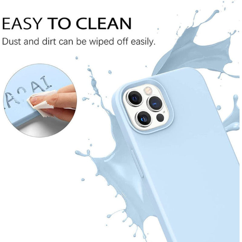iPhone 13 Pro Light Blue Cover with Magsafe (Silicon) - Revent Store